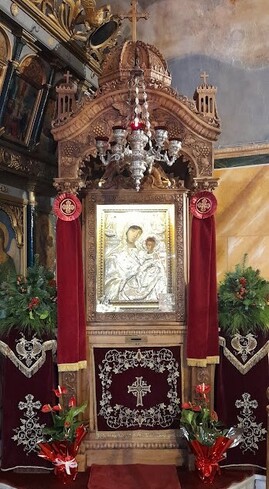 Μεταφορά Ιεράς Εικόνος Παναγίας Τρυπητής στον πανηγυρίζοντα Ιερό Ναό Αγίας Βαρβάρας Αγρινίου