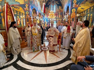 Αρχιερατικό Συλλείτουργο επί τη μνήμη του Αγίου Ενδόξου Νεομάρτυρος Παύλου του εξ Αροανίας